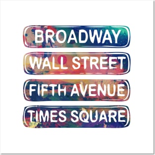 new york new york fifth avenue wall street time square broadway Posters and Art